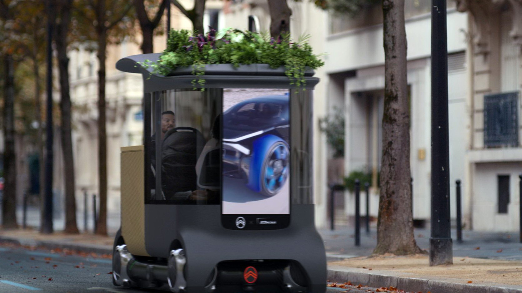 Безпілотний скейт для міста: Citroen показав абсолютно футуристичний концепт Autonomous Mobility Vision